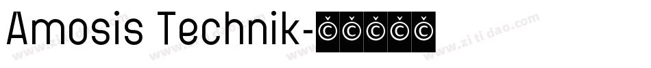 Amosis Technik字体转换